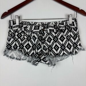 Empyre Patterned Cut Off Shorts